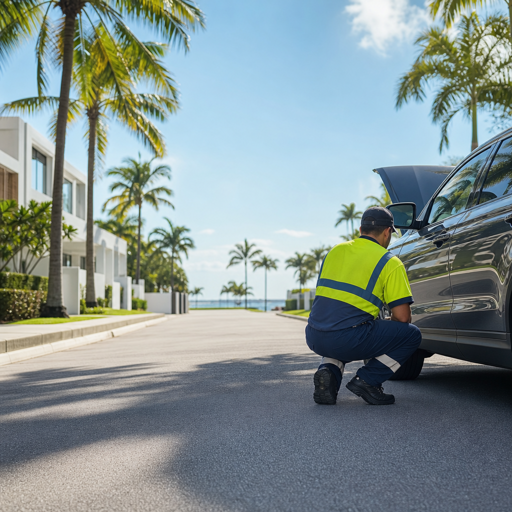 urgent tow truck help in West Palm Beach — roadside assistance image in West Palm Beach